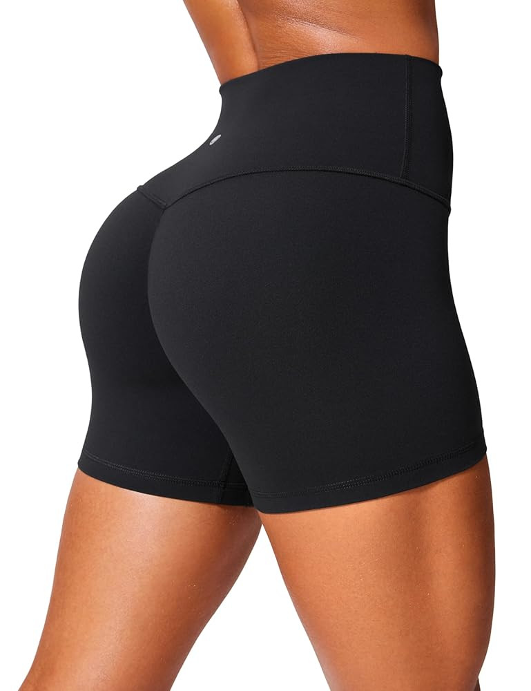 CRZ YOGA Secretsculpt Womens Butterlift High Waist Scrunch Butt Biker Shorts 4 Inches - No Front ... | Amazon (US)