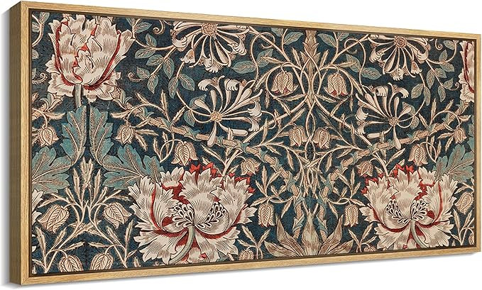MUDECOR Extra Large Framed Canvas Print Wall Art Botanical Elegance Victorian Style Floral Antiqu... | Amazon (US)