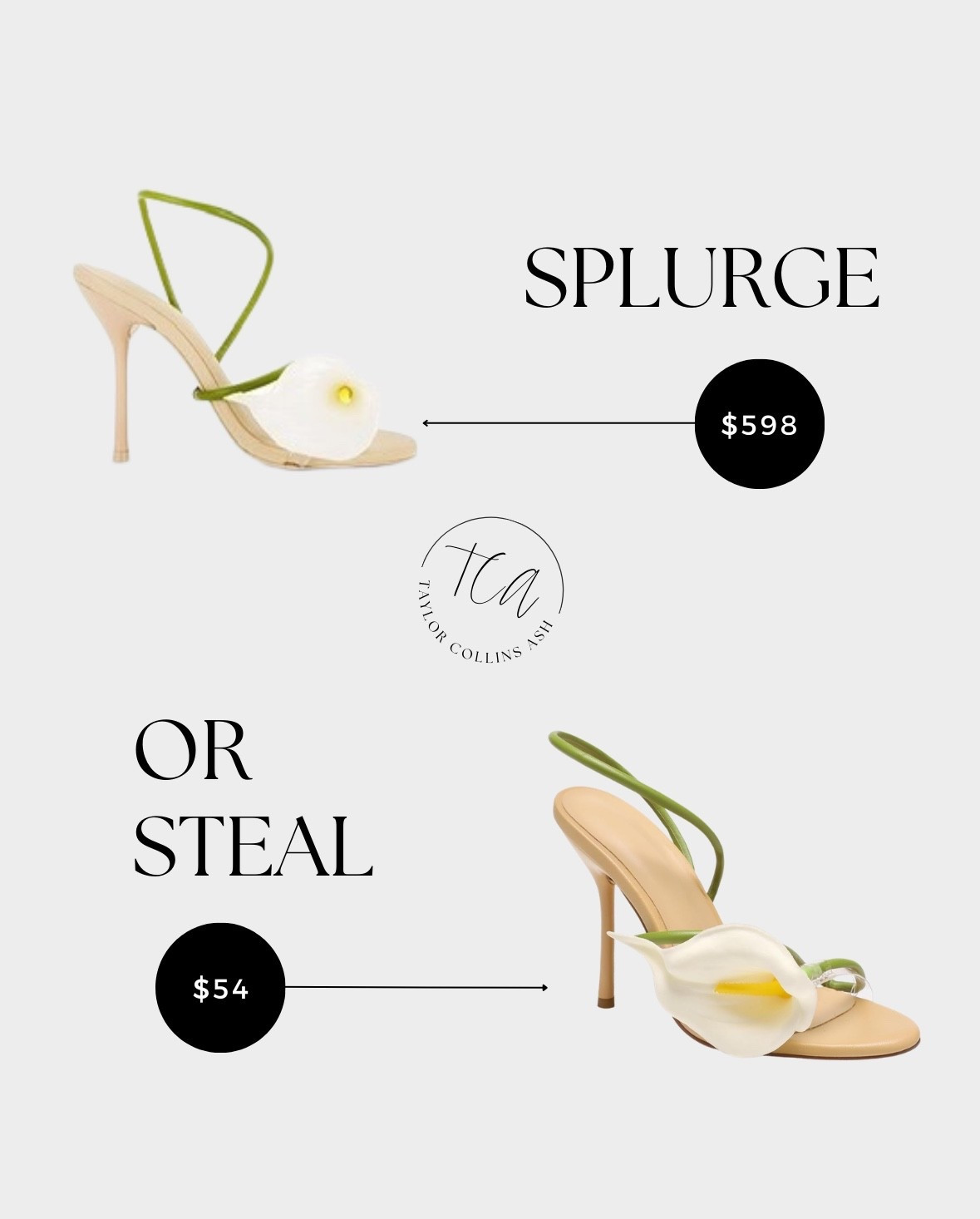 Prettiest spring heel look for less-- original is cult Gaia & the lesser heel is under $60

#LTKSeasonal #LTKWedding #LTKootd