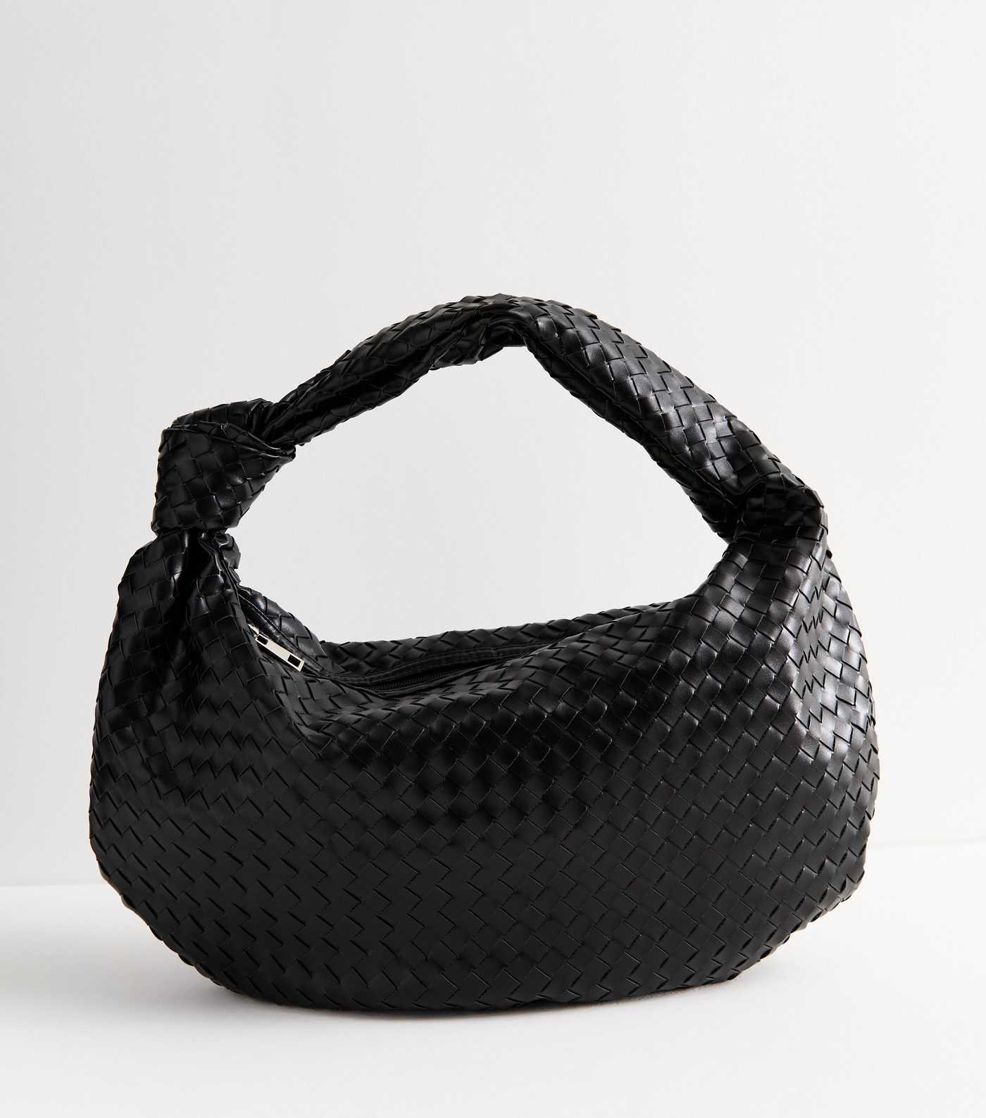 Public Desire Black Oversized Woven Leather-Look Bag 
						
						Add to Saved Items
						Remov... | New Look (UK)