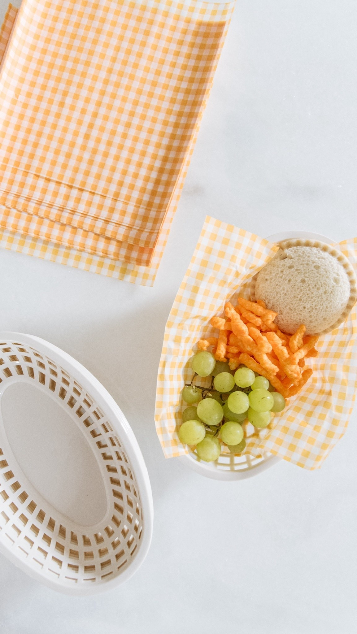 The biggest game changer for summer meals - these reusable food baskets with parchment liners! Makes clean up so easy. The 9x9” and 10x10” size for the liners work best.

#LTKmomlife #LTKfoodie #LTKKids