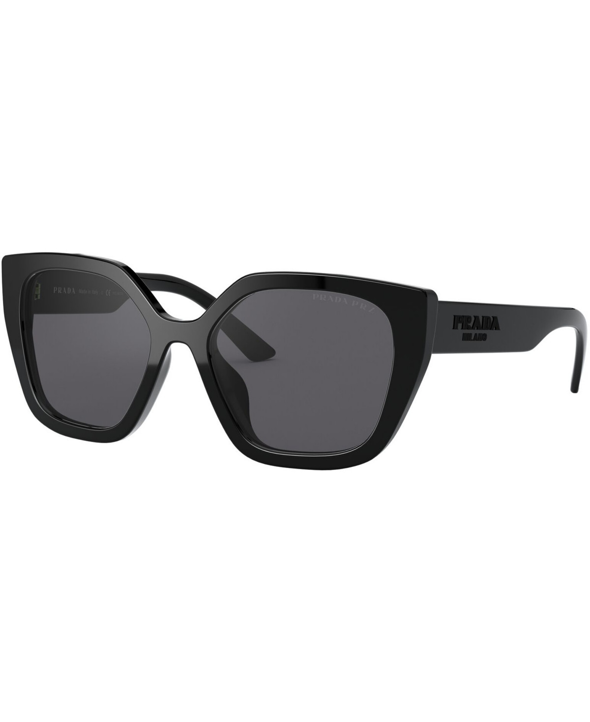 Prada Monochrome Rectangular Women's Sunglasses, Pr 24XS - BLACK/POLAR GREY | Macy's