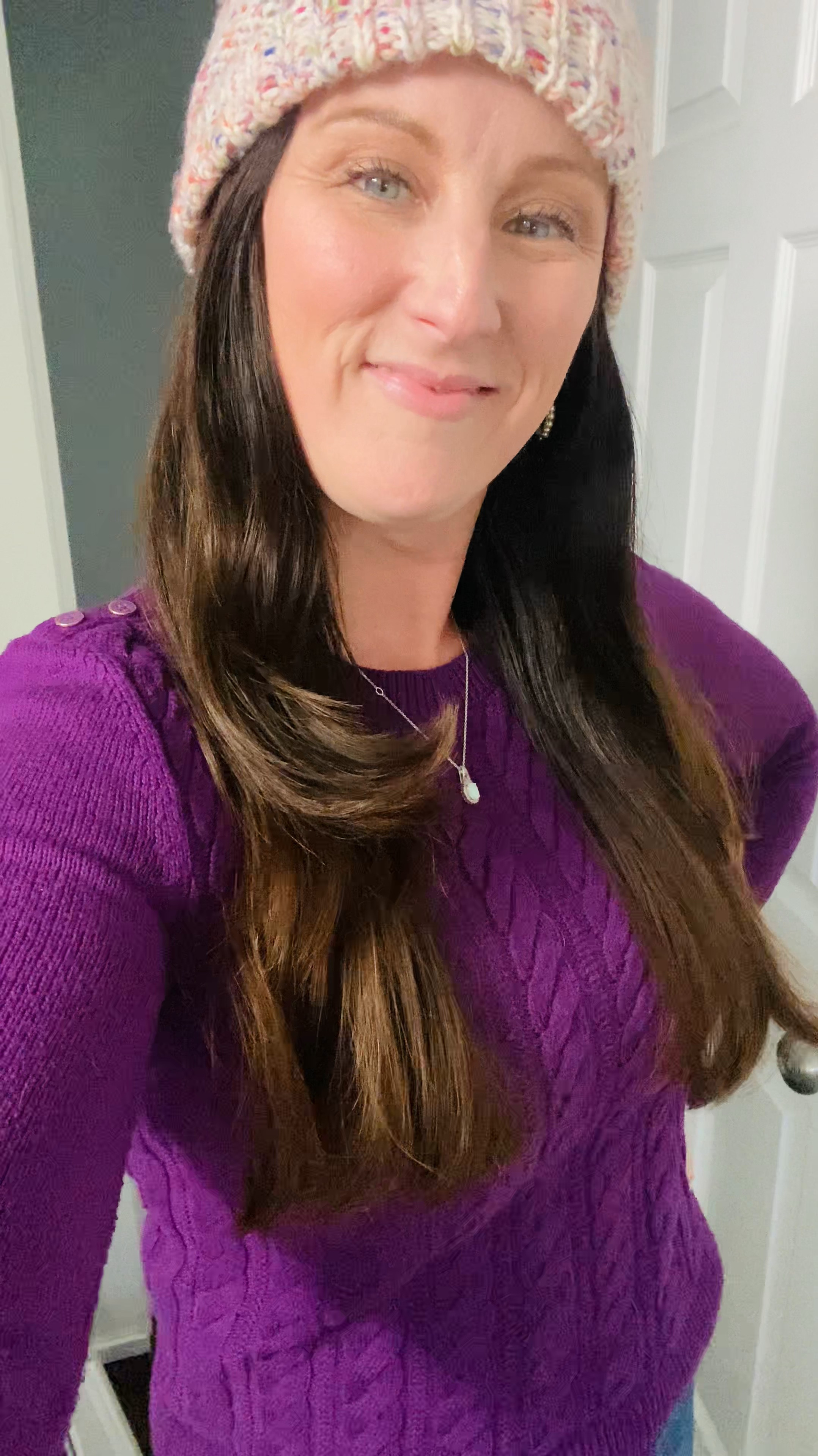 Easy, cozy work wear for winter: pair a jewel-toned cable knit sweater with a pair of jeans or dress slacks. Talbots carries these sweaters in lots of beautiful colors. 🩷

#LTKWorkwear #LTKOver40 #LTKSeasonal