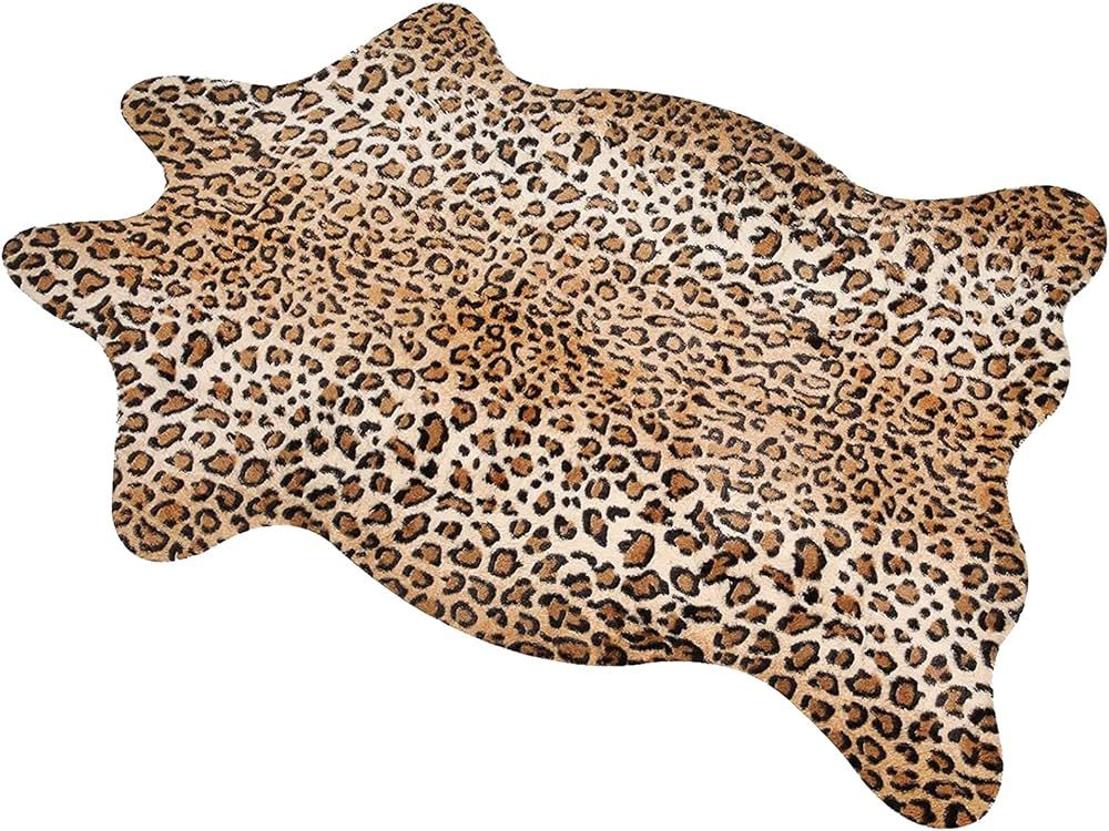 MACEVIA Leopard Rug Cheetah Print Rug Area Carpet Cute Western Decor Animal Skin Rugs for Living ... | Amazon (US)