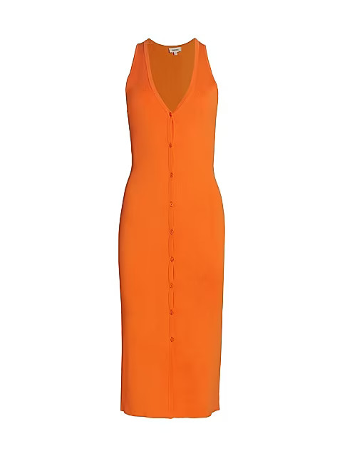 Julian Button-Front Midi Dress | Saks Fifth Avenue