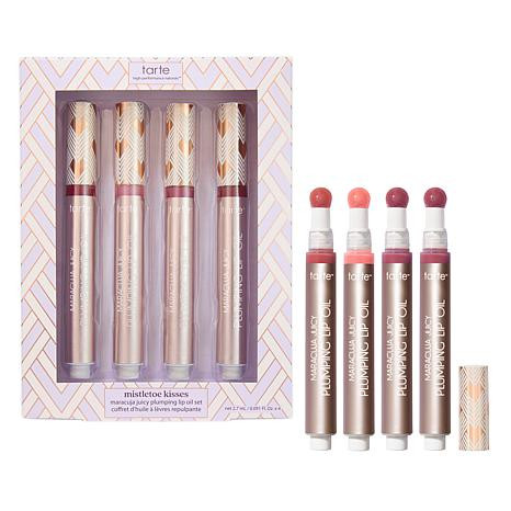 tarte Maracuja Juicy Plumping Lip Oil 4-piece Set | HSN