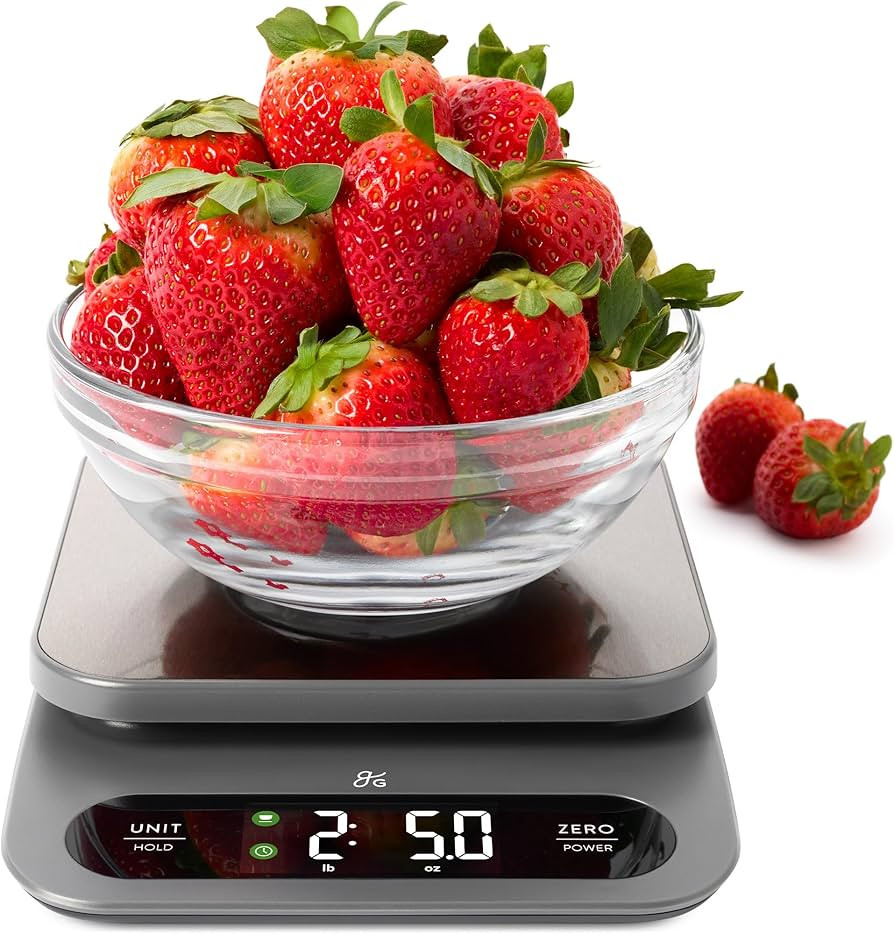 Greater Goods Digital Food Scale for Kitchen & Baking, 10kg/22lb High-Capacity Weight Scale with ... | Amazon (US)