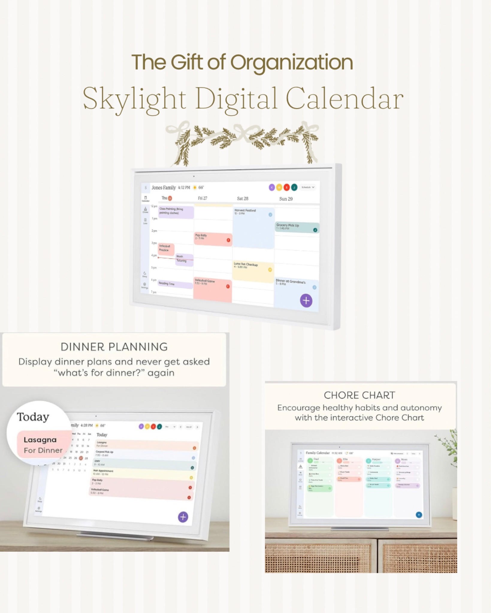 Get the entire family on the same page with the Skylibht digital calendar. From Amazon! 

#calendar #sharedcalendar #familyplanning #organization #organizing #clarity #familyplanner

#LTKHome #LTKOver40 #LTKFamily