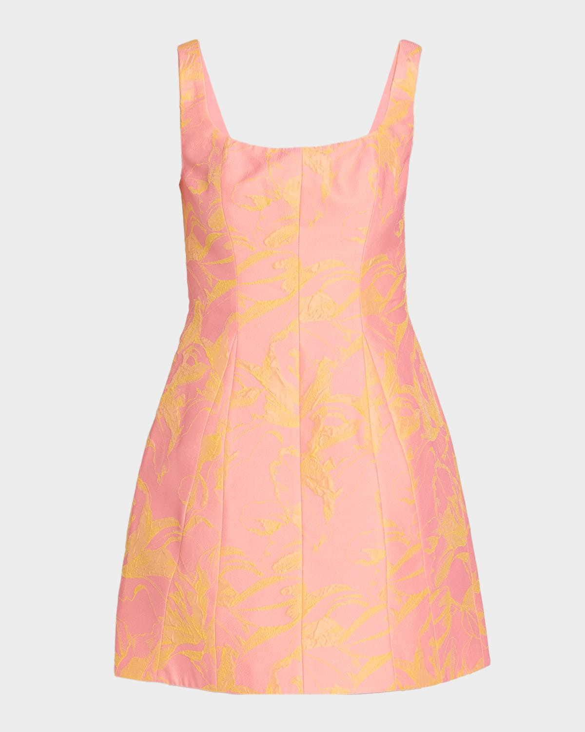 Amira Sleeveless Floral Jacquard Mini Dress | Neiman Marcus