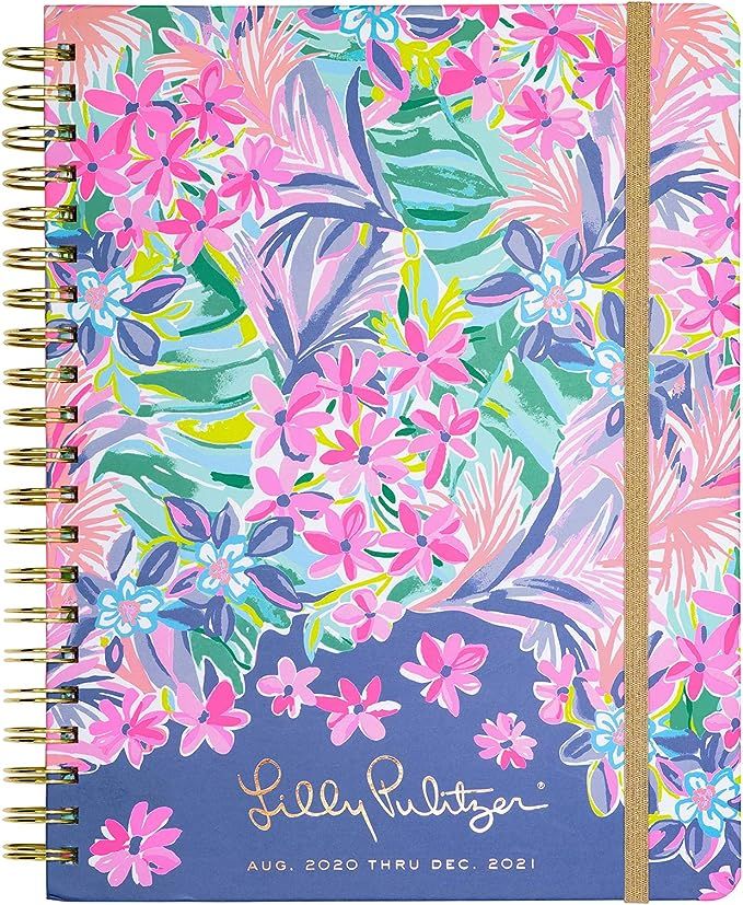 Lilly Pulitzer Jumbo 2020-2021 Planner Weekly & Monthly, Dated Aug 2020 - Dec 2021, 17 Month Hard... | Amazon (US)