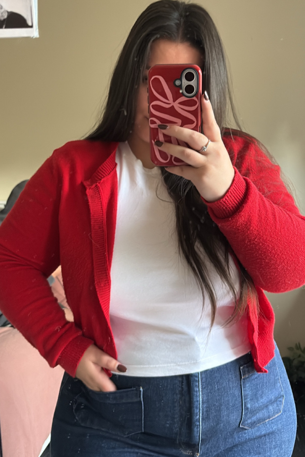 Red cardigan always 
I’m wearing a XL from cotton on

#LTKaustralia #LTKworkwear #LTKnewzealand