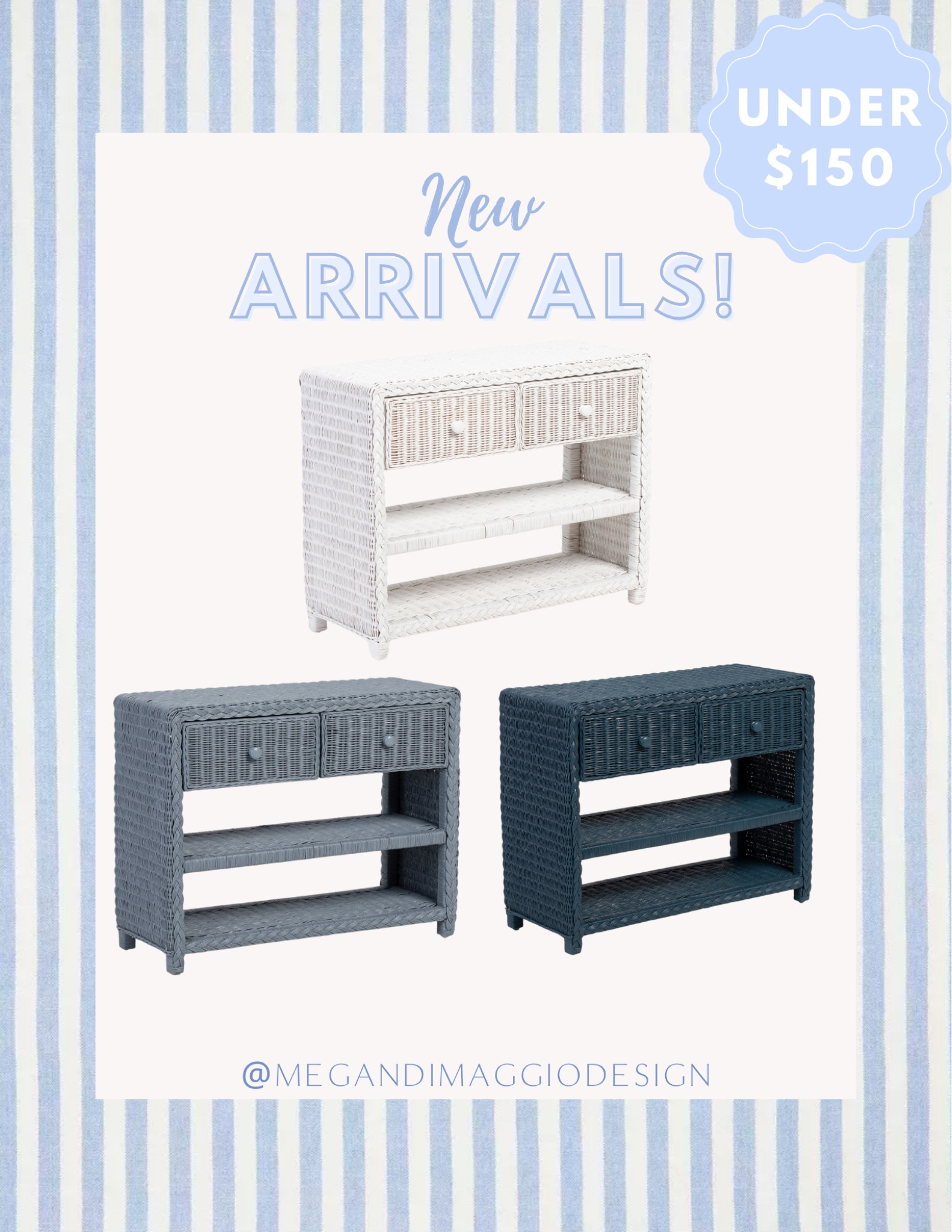 Serena & Lily bungalow nightstand looks for way less!! 😍🙌🏻 Their line is actually discontinued so if you loved and missed it, these are a great alternative!! Love the wide wicker…you could even replace the knobs! 

#LTKSaleAlert #LTKHome