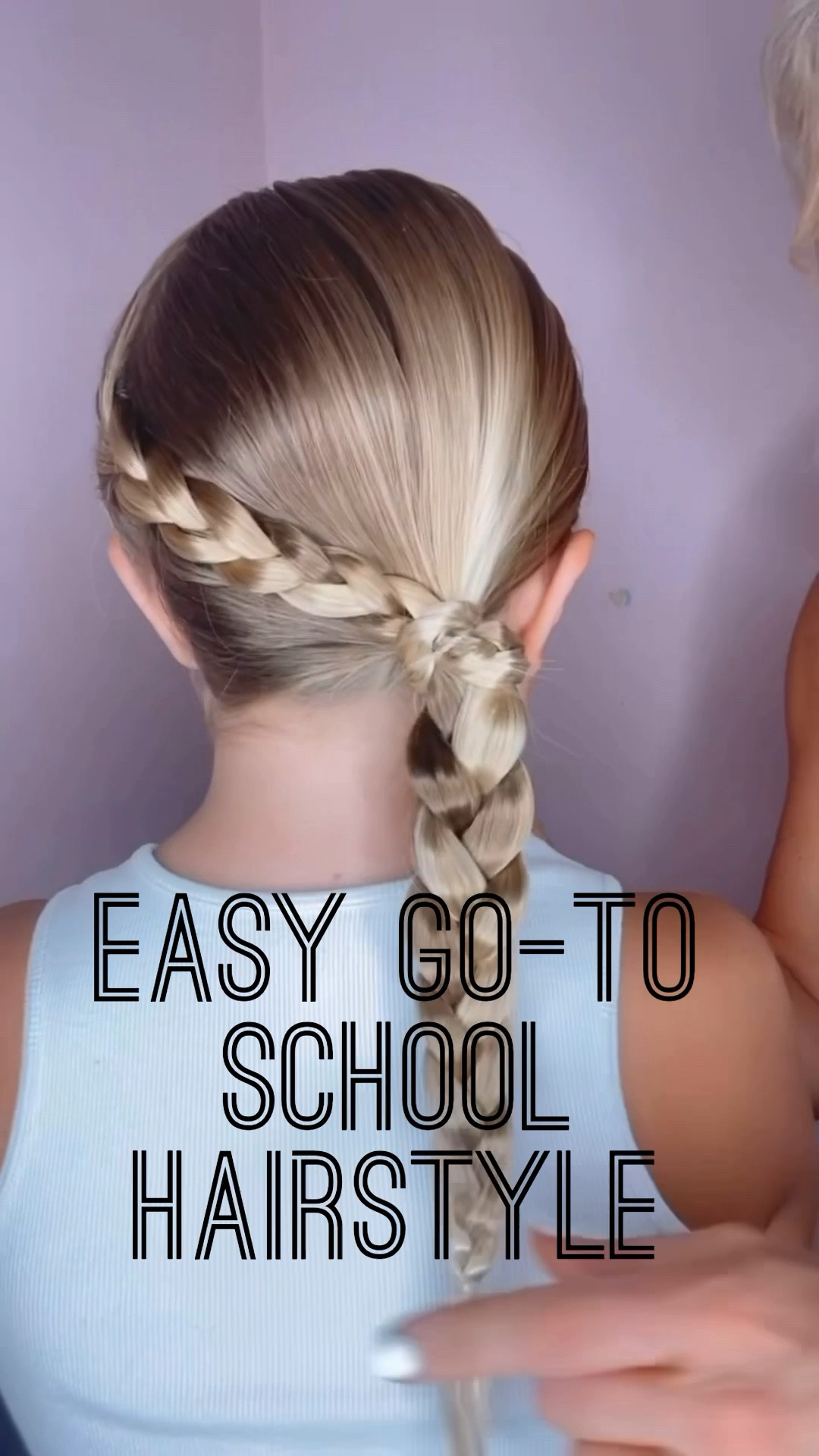 EASY SCHOOL HAIRSTYLE 🩷 Here’s an easy and cute hairstyle for school mornings. I love this one because you could wear it with just one braid or braid all the way down that bottom ponytail. It’s just a cute hair hairstyle that always works and always looks good! I’m excited to share my favorite hair products with you, too!

#LTKBeauty