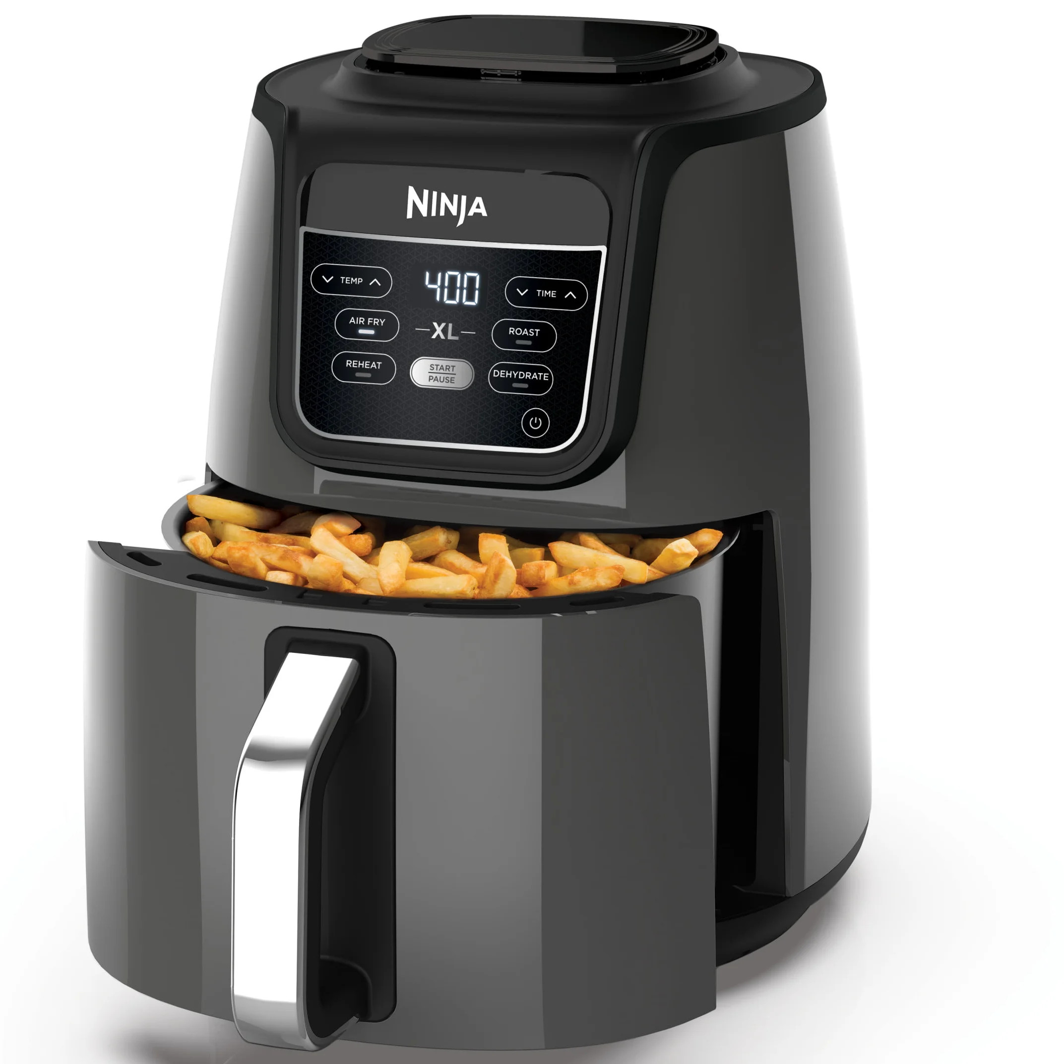 Ninja Air Fryer XL 5.5 Quart, Black, Silver, AF150WM - Walmart.com | Walmart (US)