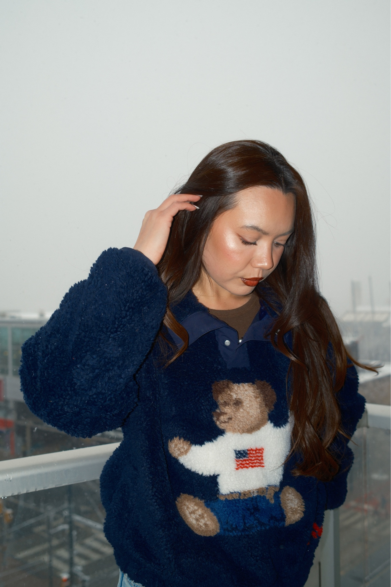 Coziest winter uniform unlocked ❄️ I’m wearing the Ralph Lauren Polo Bear fleece sweater in a size Small, and it fits true to size — perfectly slouchy and plush without swallowing your frame. If you want that extra-relaxed, oversized look, definitely size up one for a longer, roomier fit that pairs effortlessly with leggings or tall boots.

This style is a super-soft black teddy-fleece with the iconic Polo Bear front and centre — the ultimate cozy statement piece for cold-weather outfits. I styled it with slim black pants and tall boots for that clean, minimal winter look.

Fit Notes:
	•	True to size in the Small
	•	Size up for an oversized, borrowed-from-the-boys vibe
	•	Soft, warm fleece that’s perfect for layering

Care Instructions:
	•	Machine wash cold on a gentle cycle
	•	Turn inside out to protect the bear graphic
	•	Use mild detergent; no bleach
	•	Tumble dry low or lay flat to dry
	•	Cool iron on reverse only (avoid the graphic)

Perfect for winter coffee runs, cozy nights in, or building a polished-but-comfy cold-weather capsule wardrobe.

#LTKHoliday #LTKCyberWeek #LTKGiftGuide