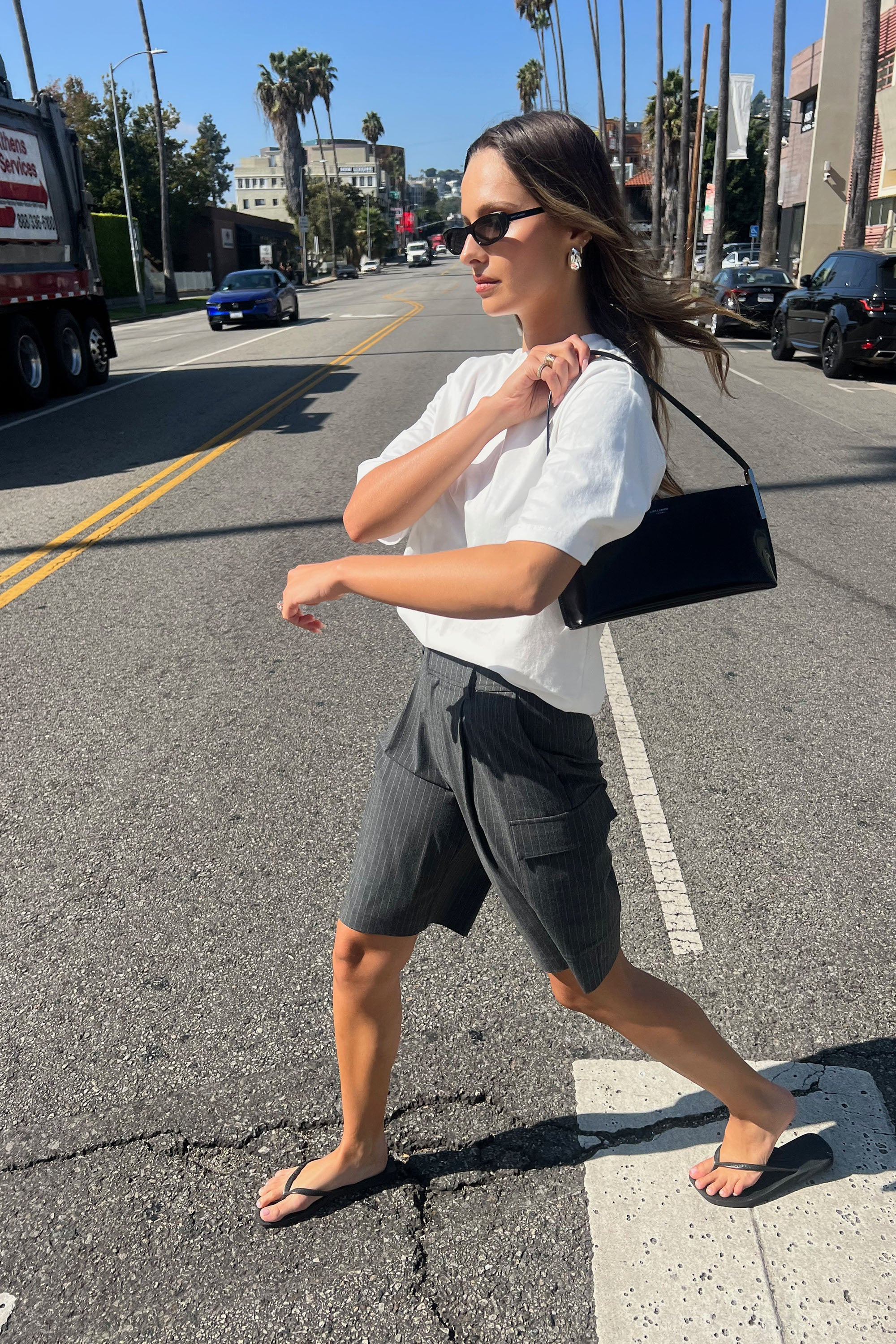 AKIO PINSTRIPE SHORT | MISHA