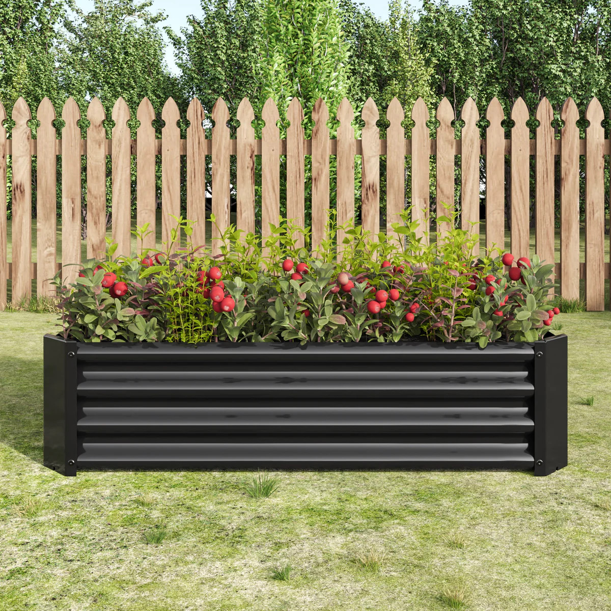 Rectangular Metal Raised Garden Bed | Plow & Hearth