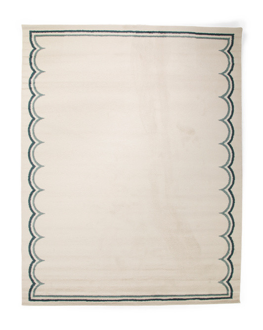 Made In Turkey 7x10 Scalloped Border Area Rug | TJ Maxx