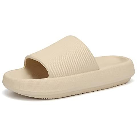 BRONAX Pillow Slippers for Women and Men | House Slides Shower Sandals | Extremely Comfy | Cushio... | Amazon (US)