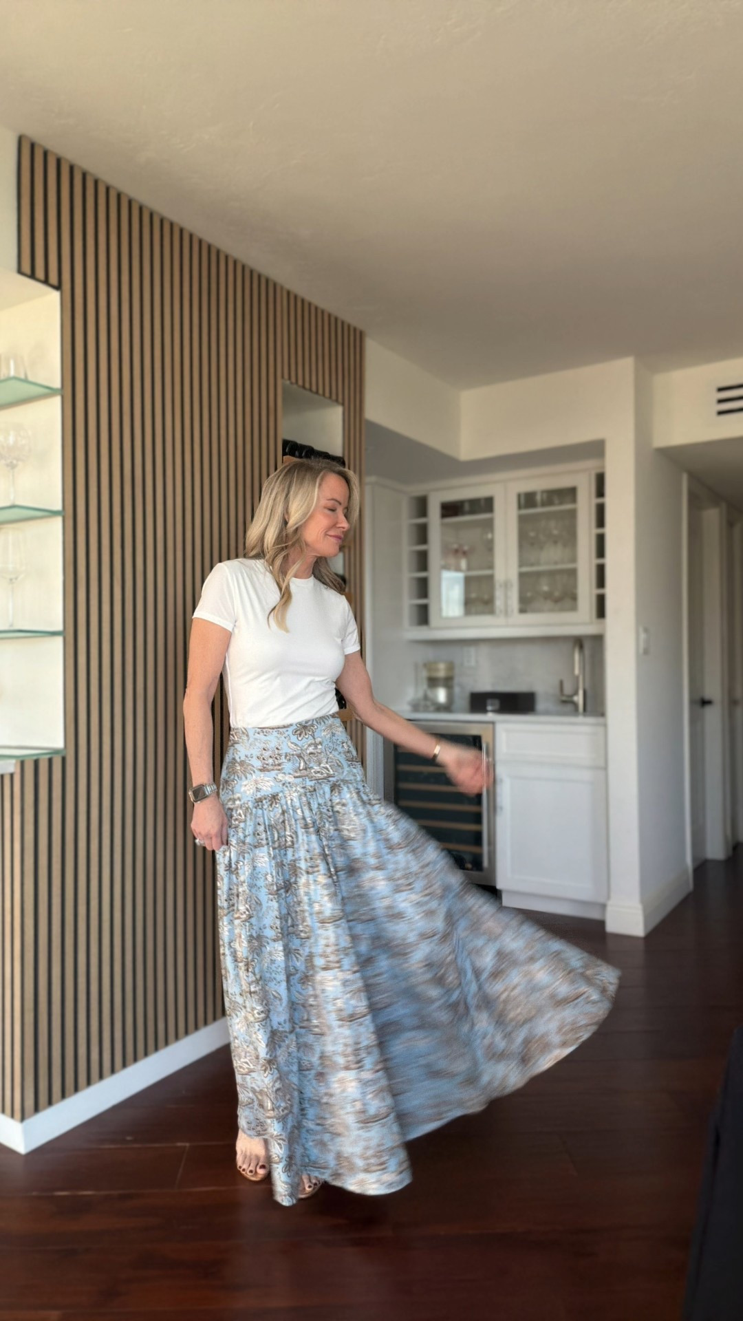 Feeling the spring vibes in this gorgeous skirt!  Throw a butter yellow sweater over your shoulders gor that extra layer!

#LTKSeasonal #LTKOver40 #LTKootd