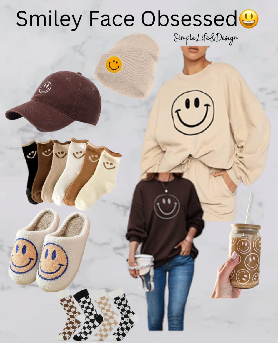 #smileyface #slippers #socks #hat #beanie #smileysweats #amazonfinds #etsyfinds 

#LTKsalealert #LTKSeasonal #LTKstyletip
