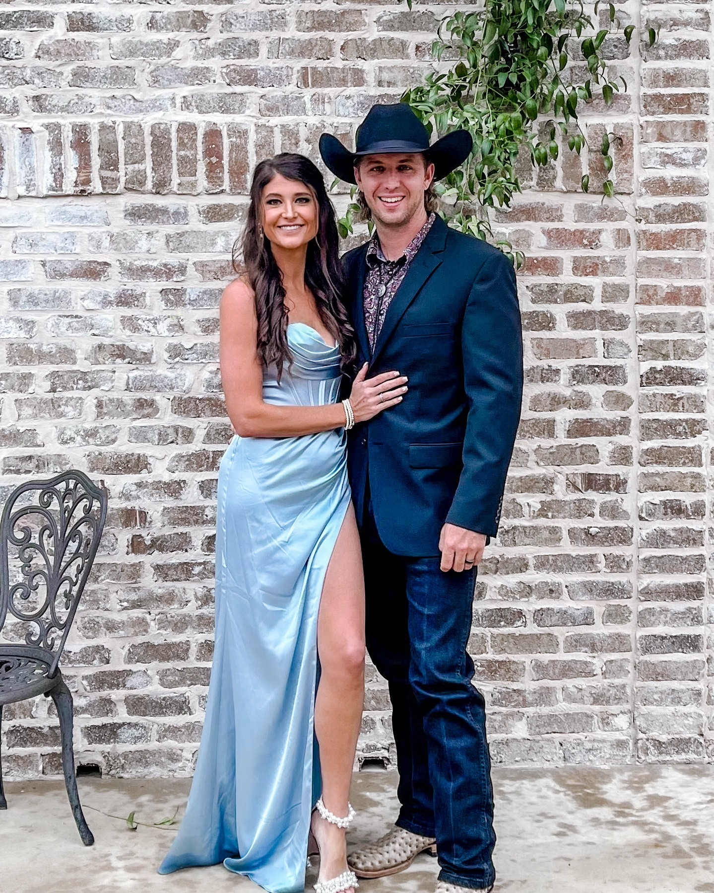 Channeling my “sexy cinderella” 🩵 
-Bella & bloom powder blue gown 
-wearing size 2 
-satin
-bustier top 
-thigh high slit 
-available in 16 other colors! 

#LTKWatchNow #LTKMostLoved #LTKWedding