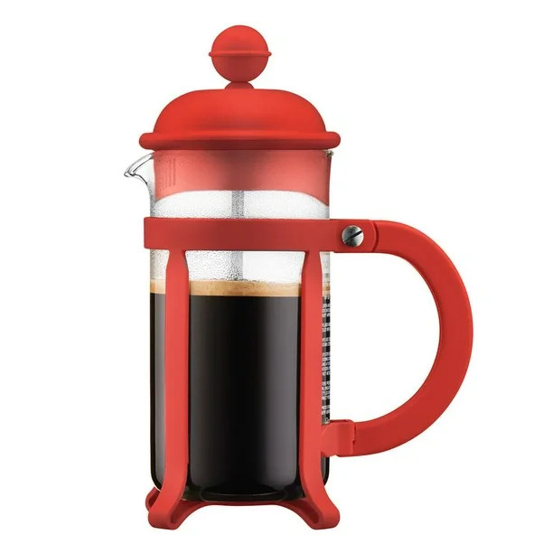 Bodum Java French Press Coffee Maker with Borosilicate Glass Carafe, 12 Ounce, Red - Walmart.com | Walmart (US)