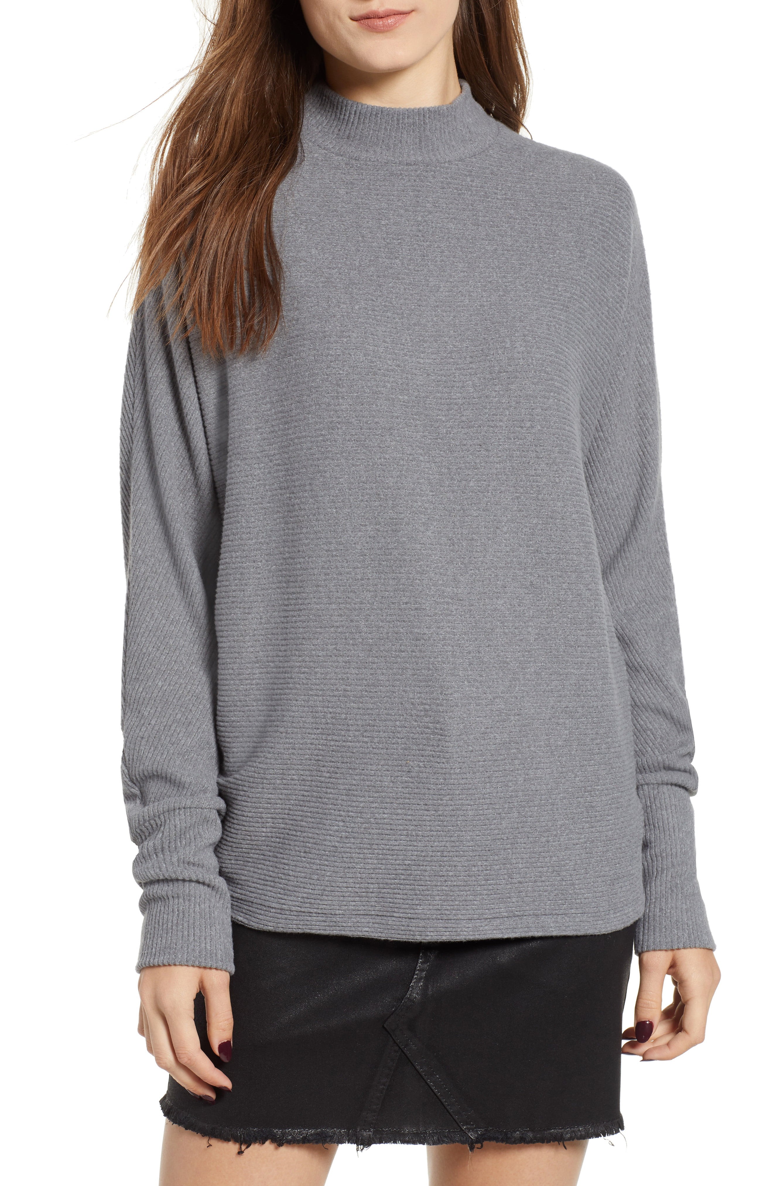 Dolman Sleeve Ribbed Top | Nordstrom
