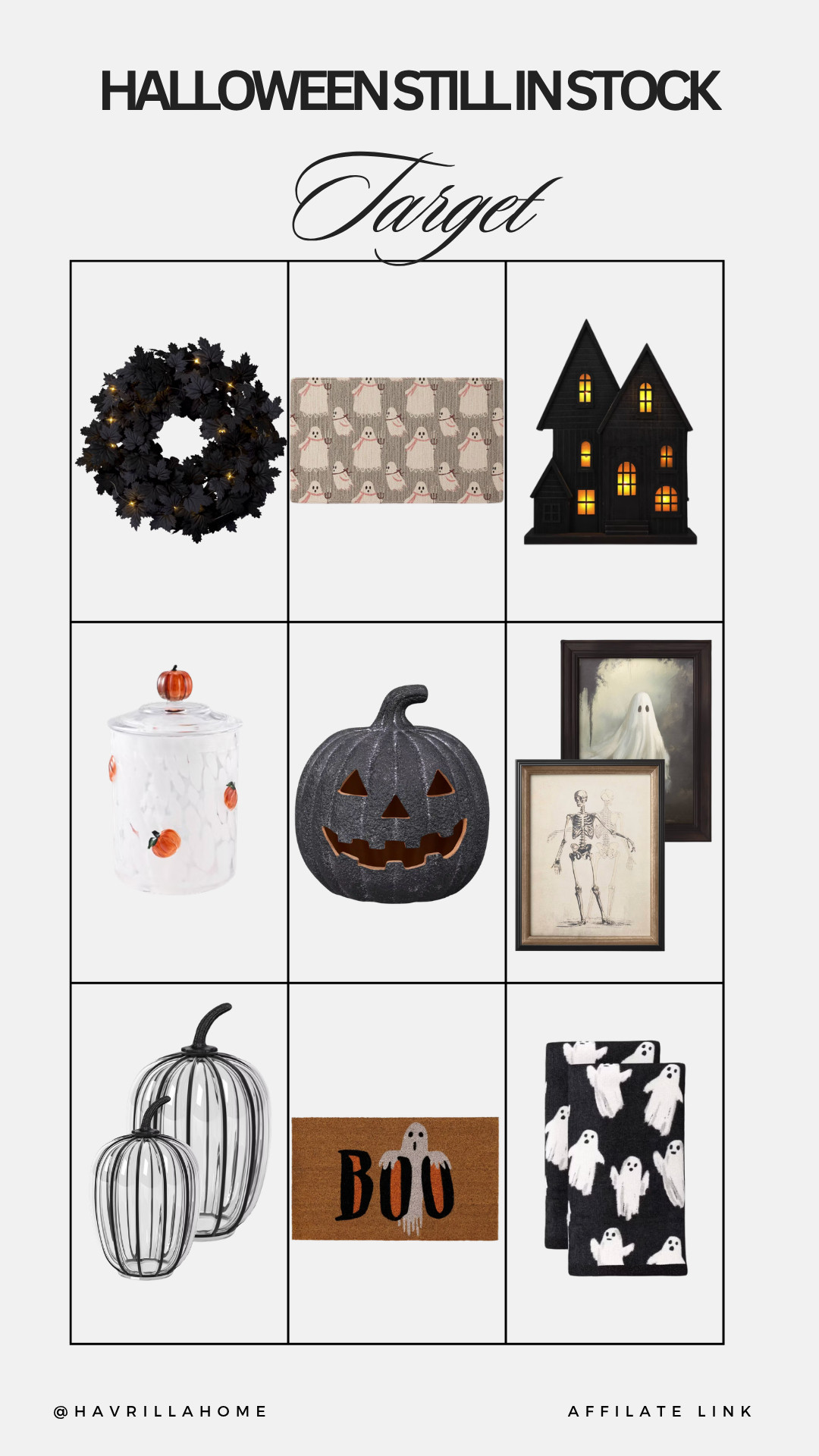 Target Halloween decor, Halloween decor finds, Target Halloween finds, Halloween home decor, cute Halloween decorations, neutral Halloween decor, spooky home decor, Halloween wreath, ghost decor, jack o lantern decor, Halloween doormat, Halloween kitchen decor, Halloween towels, affordable Halloween decor, Halloween decorating ideas, Target home finds, fall Halloween decor, Halloween decorations still in stock

#LTKSeasonal #LTKHome