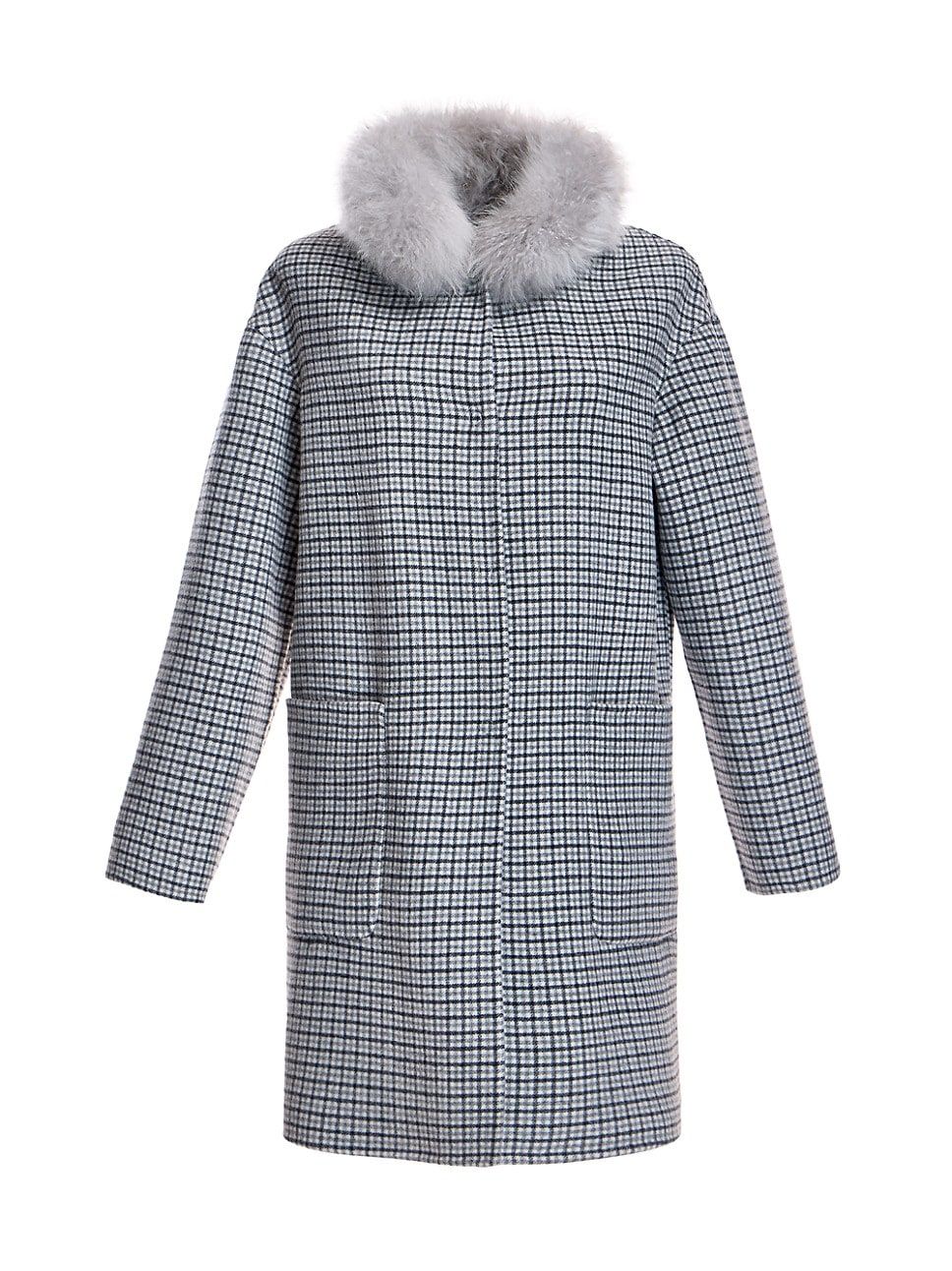 Reversible Fur-Collar Coat | Saks Fifth Avenue