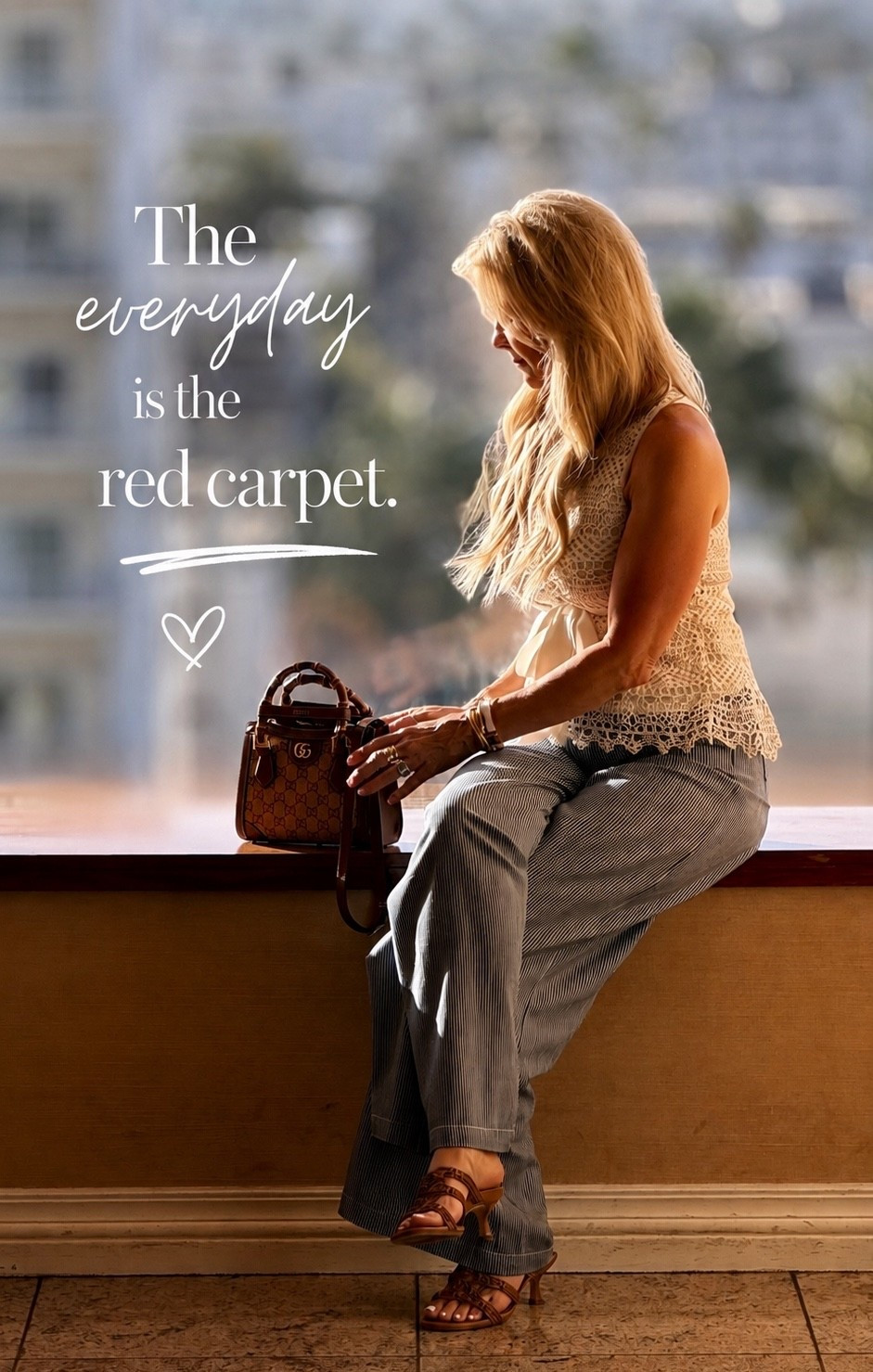 Everyday style, but make it a red carpet moment. 

Easy striped pants + a feminine crochet top + a great bag. Proof you don’t need a special occasion to get dressed and feel good. ❤️

Shop the look below.

#LTKdayinmylife #LTKOver40 #LTKTravel