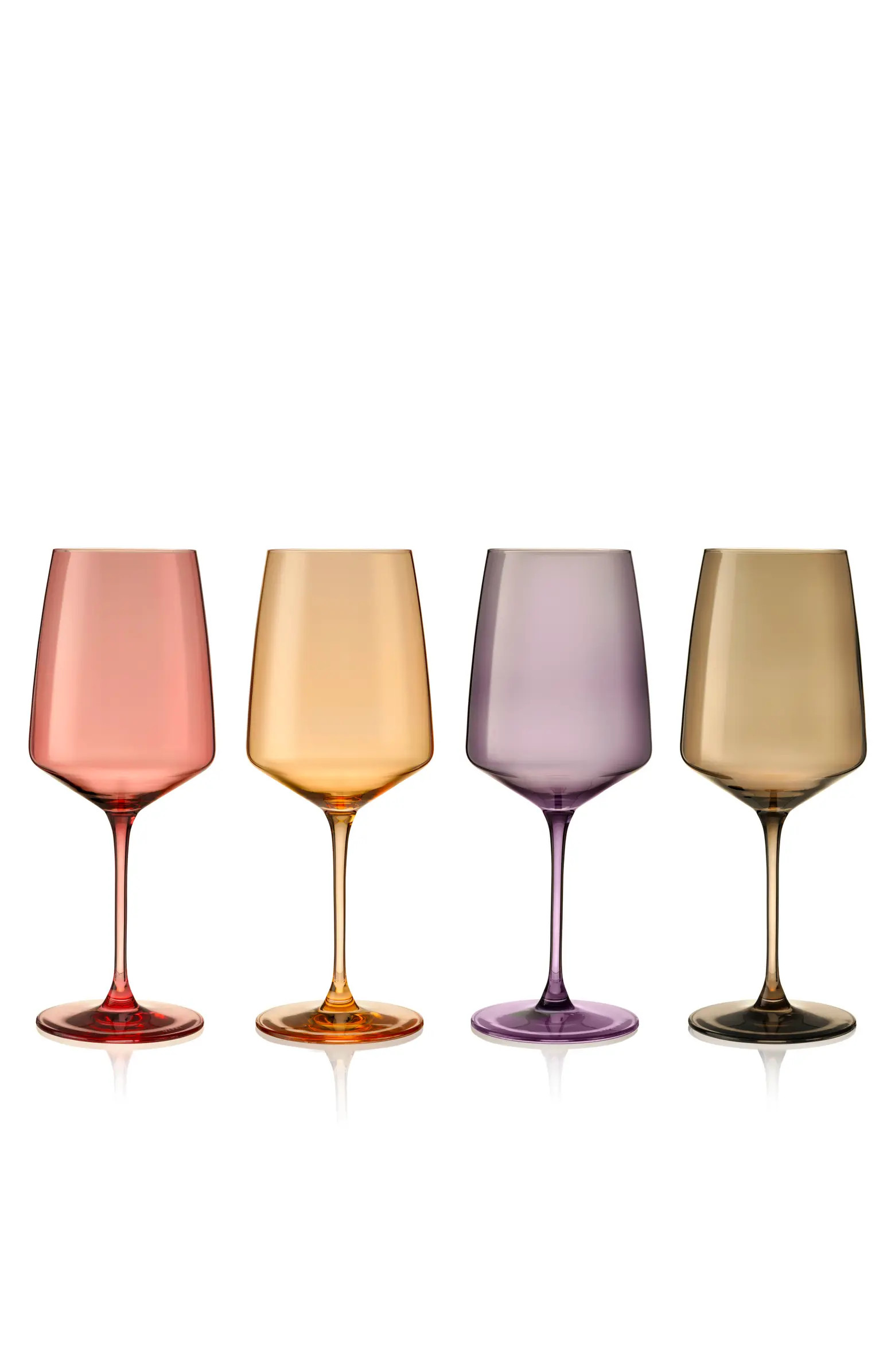 Viski Reserve Nouveau Crystal Wine Glasses Set of 4 | Nordstrom | Nordstrom