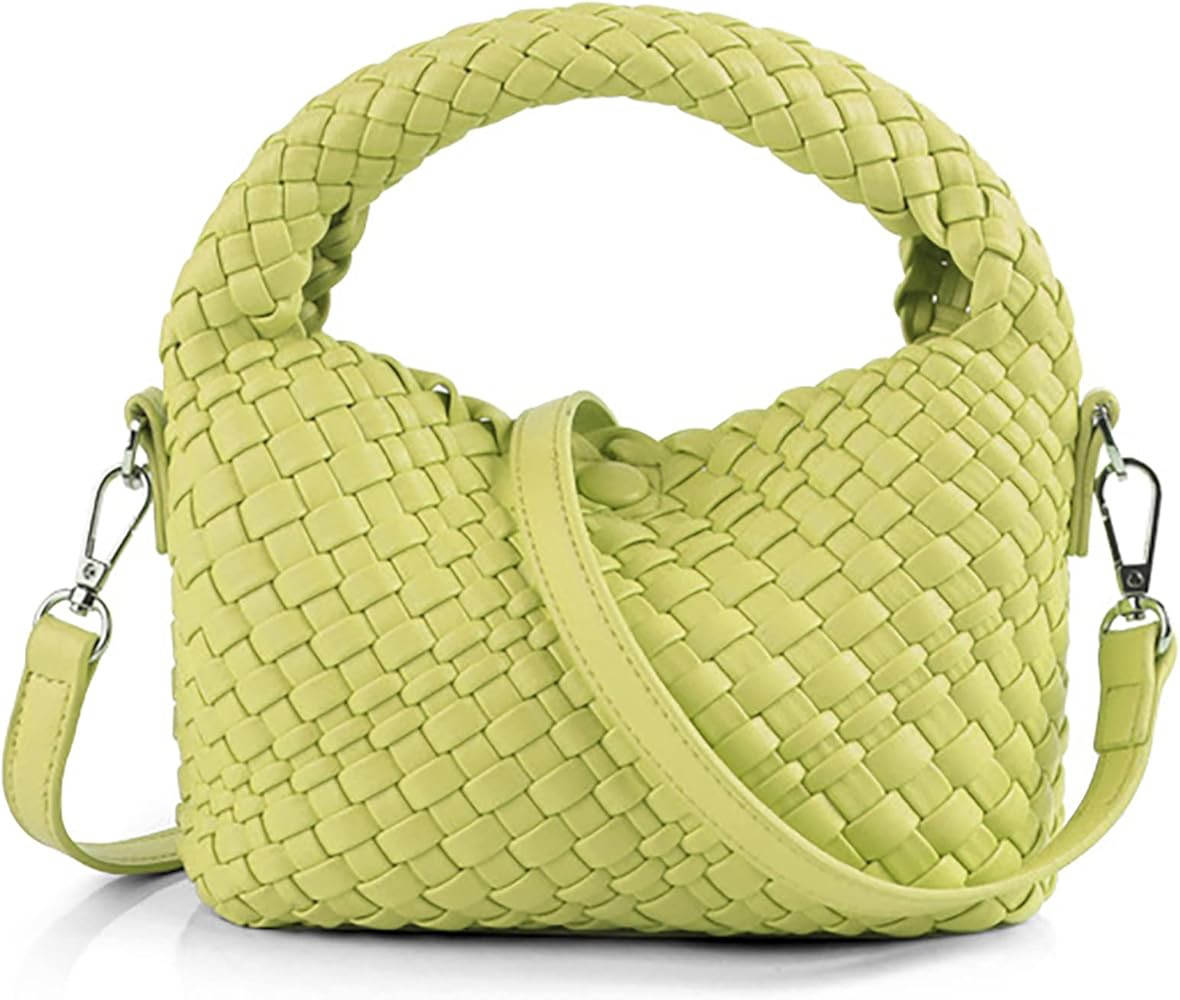 ZEDIUH Woven Purse For Women, Small Crossbody Tote Bag with Detachable Shoulder Strap, Girls Top ... | Amazon (US)