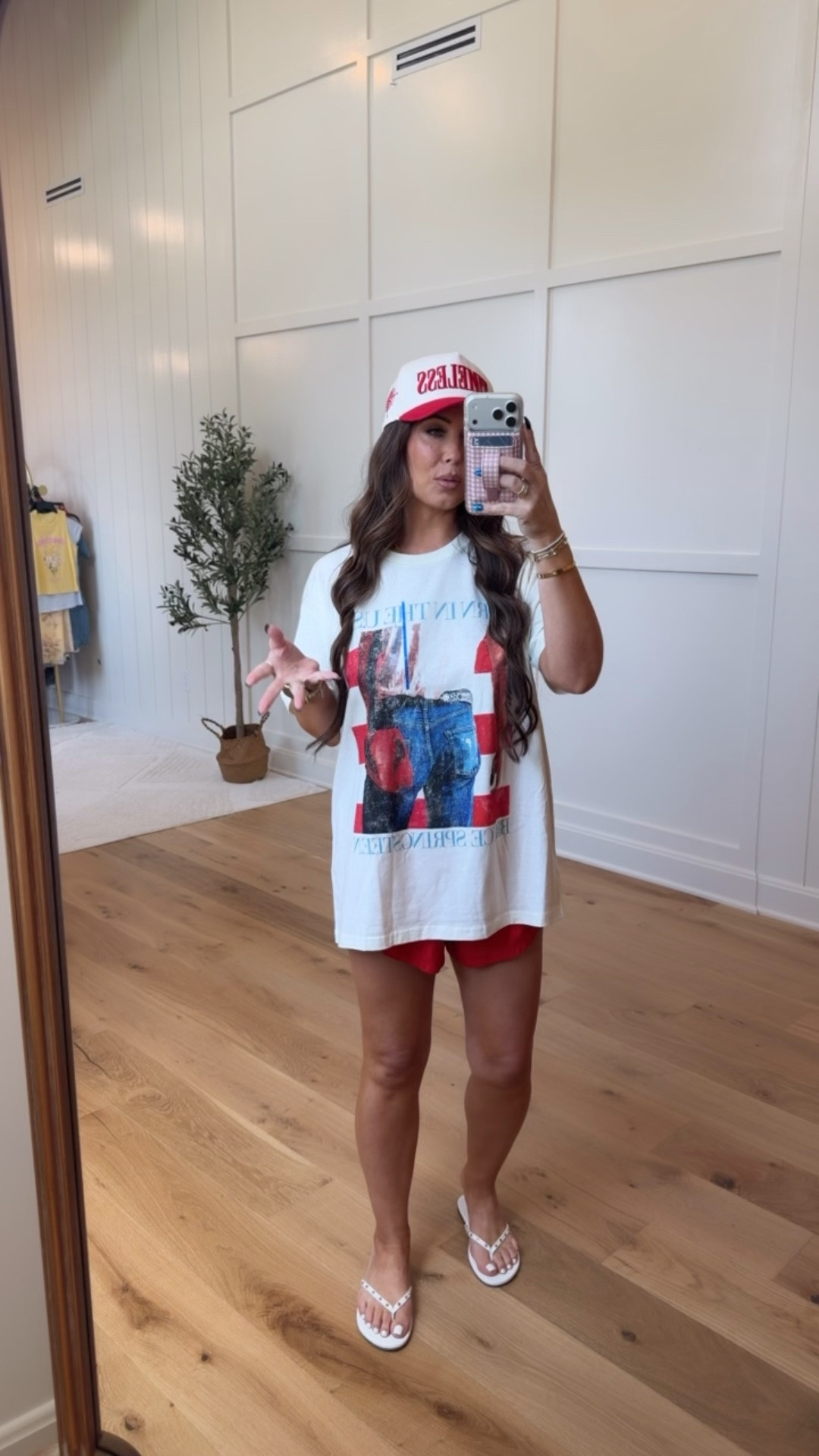 A little bit country, a little bit classic rock 🎸🇺🇸 This Bruce Springsteen tee + red shorts combo is my kind of festive fit ❤️🤍💙 Comfy, cute, and perfect for all the summer plans!

#LTKStyle #SummerOOTD #FestivalStyle #AmericanaFashion #CasualChic #BornInTheUSA #LTKFashion

#LTKgrwm #LTKmomlife #LTKootd