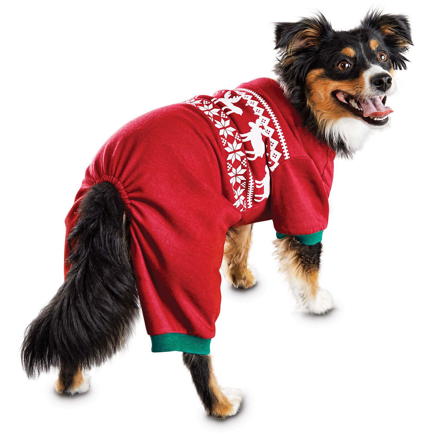Time for Joy Moose Fair Isle Dog Pajamas | PETCO Animal Supplies