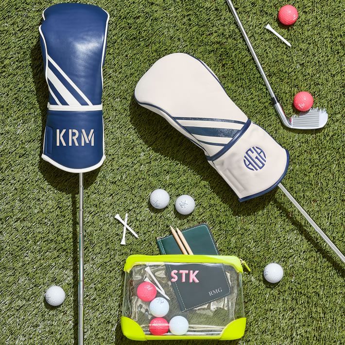 Sporty Stripe Golf Driver Club Cover | Mark and Graham
