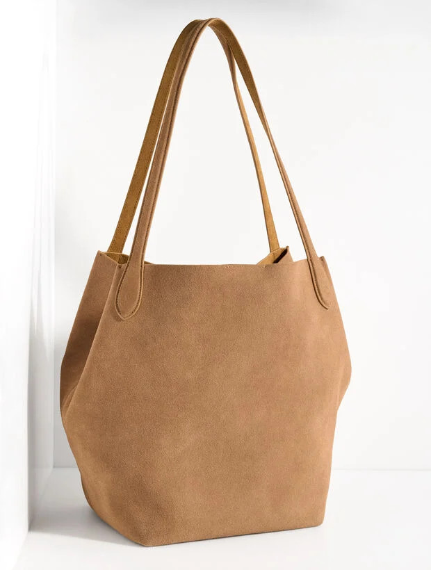 Linden Suede Tote | Talbots