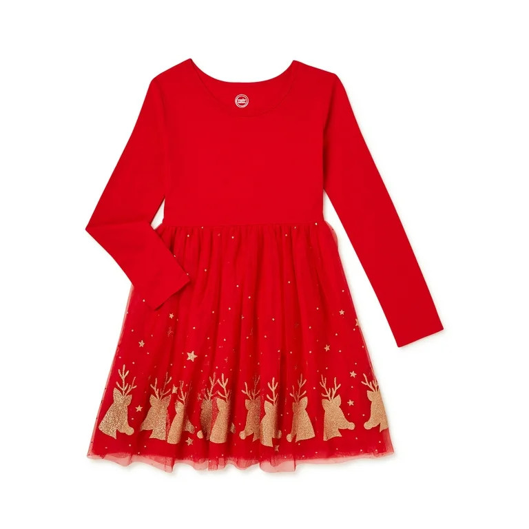 Wonder Nation Girls Tutu Dress Sizes 4-18 & Plus | Walmart (US)