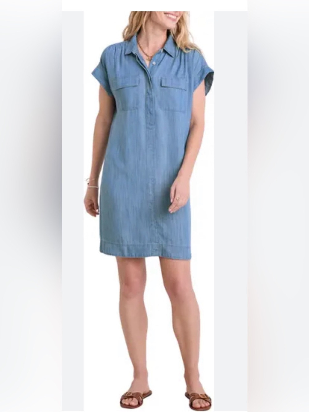 NWT Vineyard Vines Margo Chambray Shirtdress | Poshmark