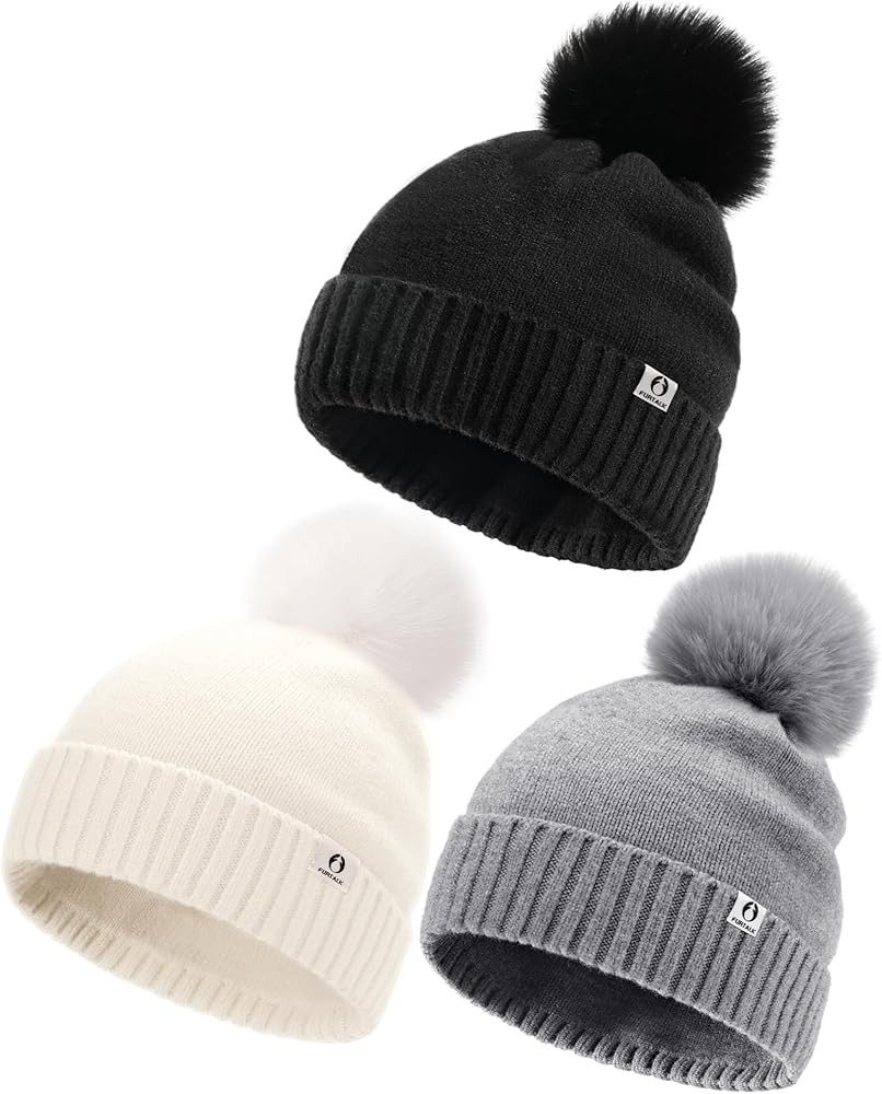 FURTALK Baby Winter Hat Toddler Beanie Infant Newborn Warm Pom Pom Cap | Amazon (US)