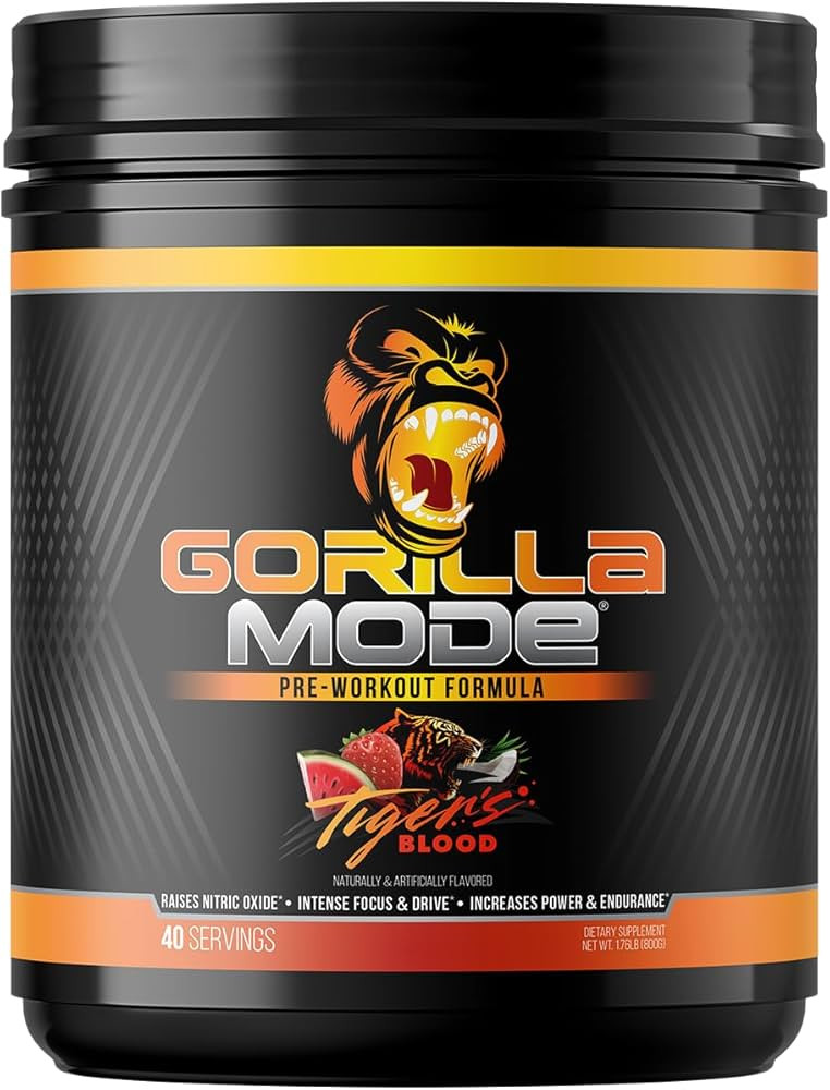 Gorilla Mind Pre Workout - Massive Pumps Laser Focus Energy Power - L-Citrulline, Creatine, L-Tyr... | Amazon (US)