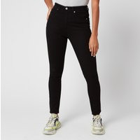 Calvin Klein Jeans Women's 010 High Rise Skinny Jeans - Eternal Black | The Hut (UK)