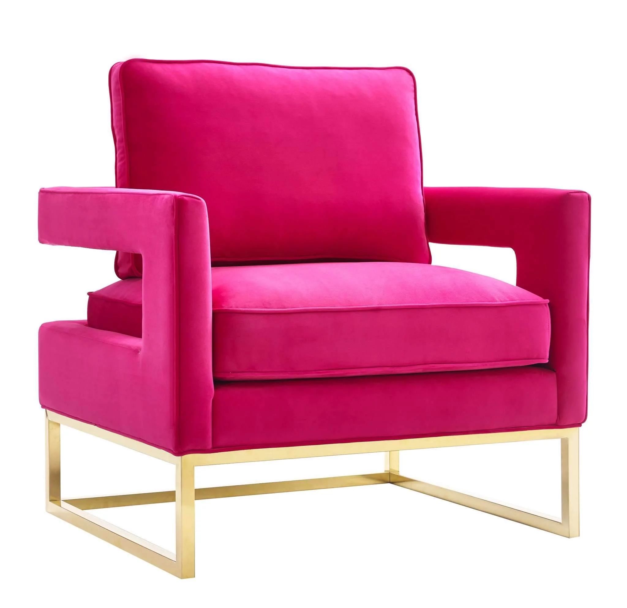 Avery Pink Velvet Chair | Walmart (US)