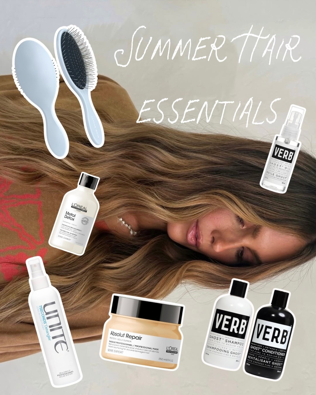 Summer is so hard on my hair, cannot live without these products! They are my tried and true 🦋 I have super fine but thick hair and these keep it tangle free and shiny!

#LTKgrwm #LTKmomlife #LTKselfcare
