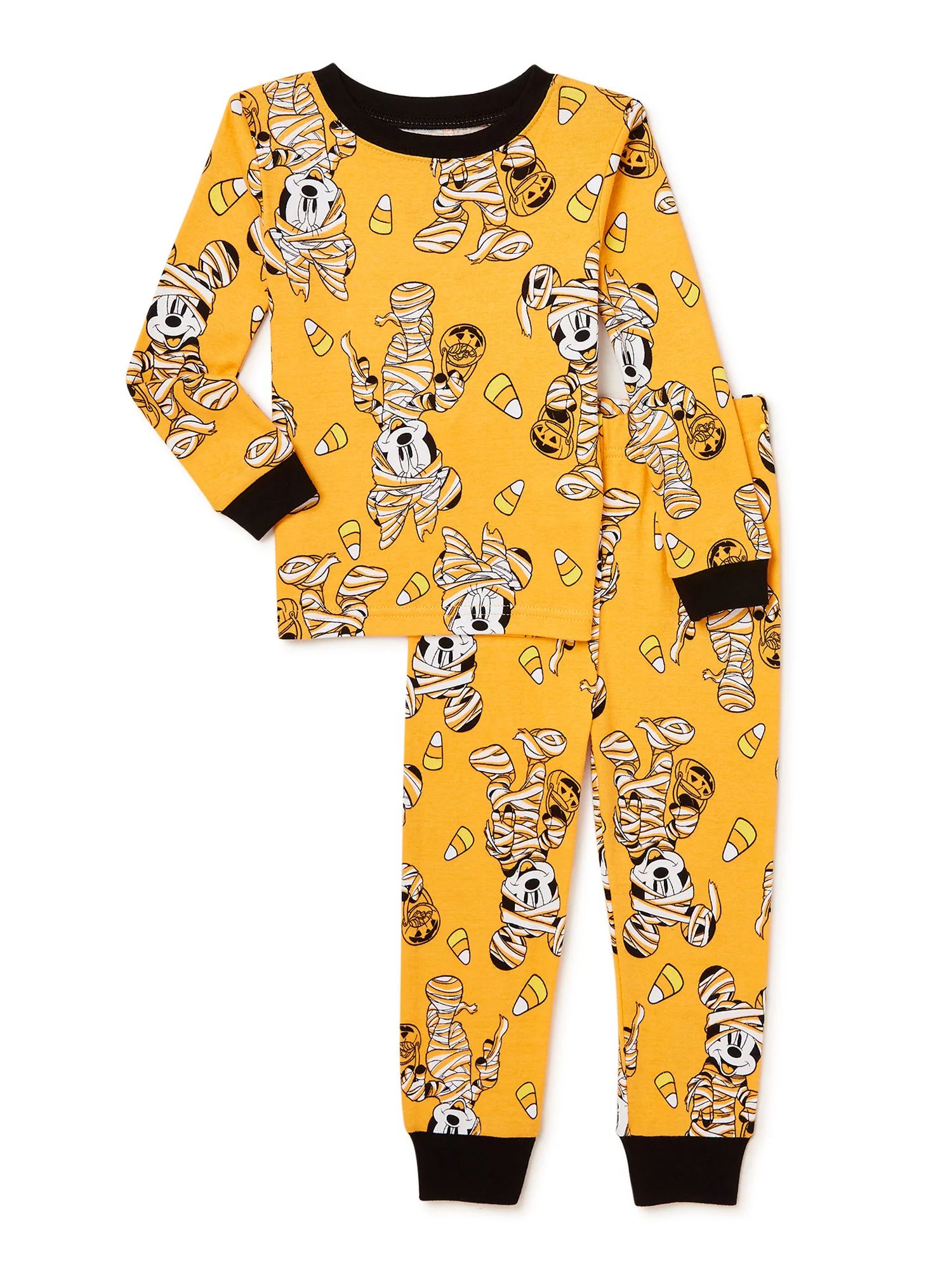 Mickey Mouse Baby & Toddler Boys & Girls Halloween Sleepwear, 2-Piece Set, Sizes 12M-5T | Walmart (US)