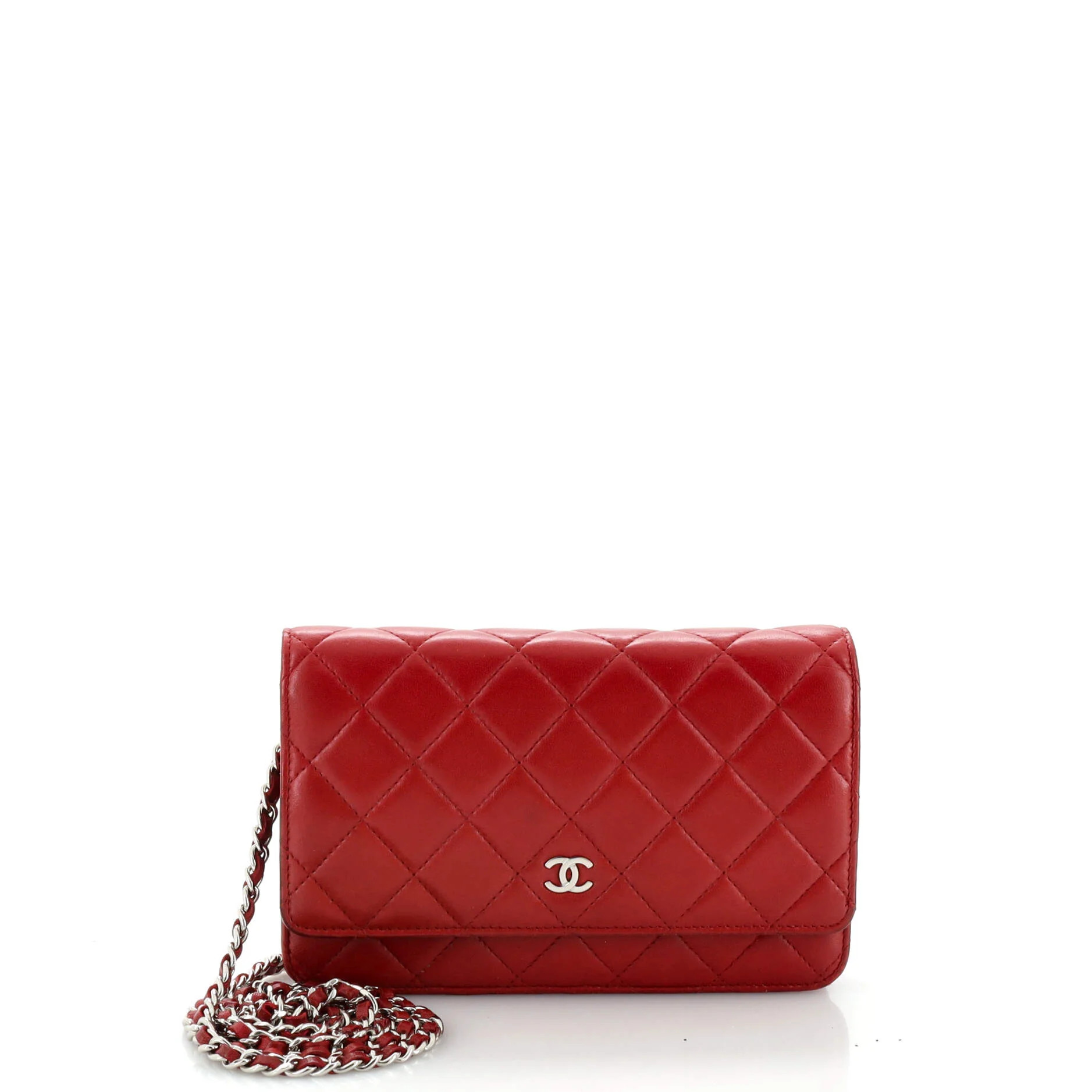 Wallet on Chain Quilted Lambskin | Shop Simon