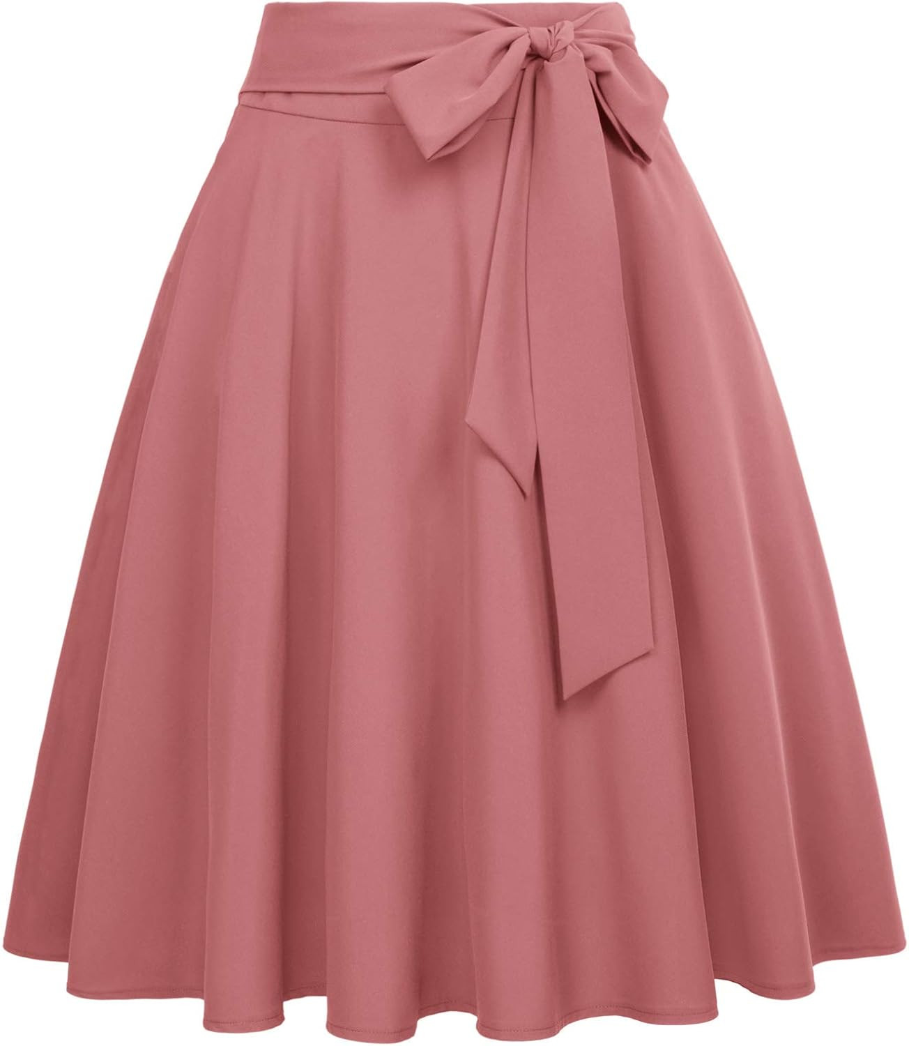 Belle Poque Women's High Waist A-Line Pockets Skirt Skater Flared Midi Skirt | Amazon (US)