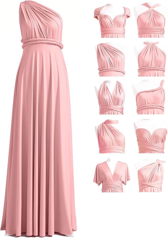 72styles Maxi Infinity Dress for Bridesmaids, Convertible Multi-Way Wrap | Amazon (US)