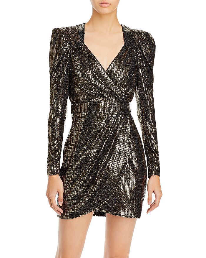 Sequin Puff Sleeve Dress - 100% Exclusive | Bloomingdale's (US)