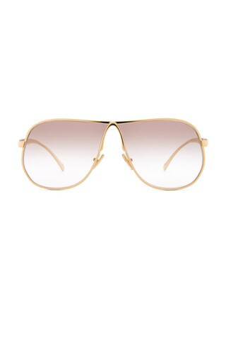 Miu Miu Aviator Sunglasses in Metallic Gold | FWRD 